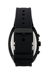 Police Chronograph Quartz Black Dial Tonneau Case Silicone Strap Watch (PEWGQ2240102)