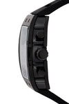 Police Chronograph Quartz Black Dial Tonneau Case Silicone Strap Watch (PEWGQ2240102)