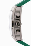 Police Chronograph Tonneau Green Dial Gunmetal Rubber Watch (PEWGQ2240103)