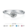4 Claw 0.5ct Round Dress Moissanite Ring