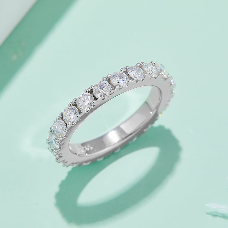 Full Eternity Moissanite Ring – M55B - Cassim & Co South Africa