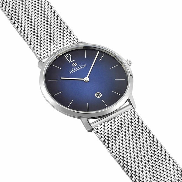Michel Herbelin City Mesh 19515/AP15B — Sunray Blue, 38.7mm