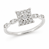 9ct White Gold 4 Claw Diamond Engagement Ring 1102205