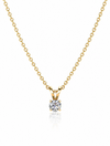 9ct Yellow Gold 0.50ct Round Lab Grown Diamond Solitaire Pendant Necklace (LP5)