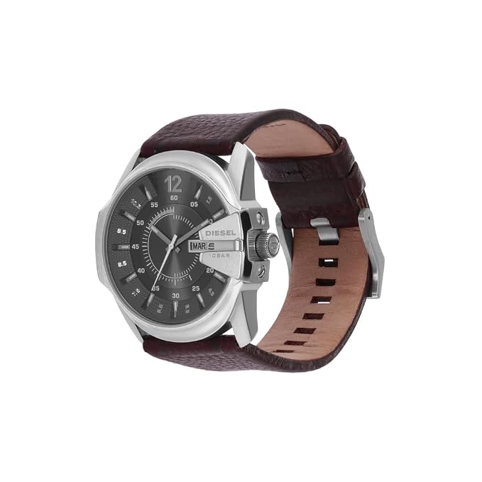 Diesel Master Chief DZ1206 Quartz Grey Dial Stainless Steel Watch (DZ1206)