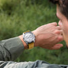 Timberland Northbridge Dual Time Quartz Chronograph White Dial Tan Leather Watch (TDWGF0094401)