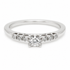 9ct White Gold Double Claw Diamond Ring 1102153