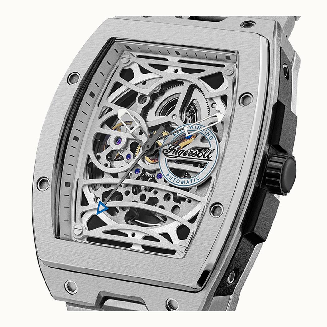 Ingersoll The Challenger Automatic Skeleton Dial Stainless Steel Watch (I12310)