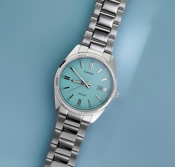 Casio Turquoise Blue Dial Quartz Watch | Cassims & Co.
