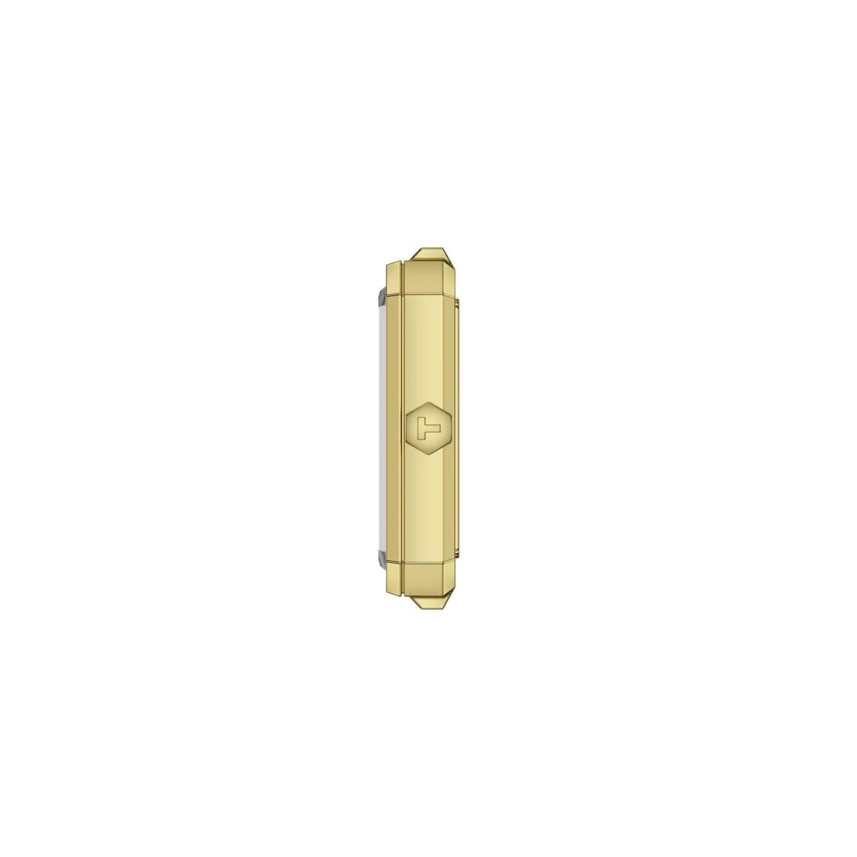 Tissot SRV 30mm Rectangular Mother of Pearl Dial Gold-Tone Steel Bracelet Watch (T1601103311300)