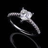 1ct Heart Solitaire Moissanite Ring – M91C - Cassim & Co South Africa