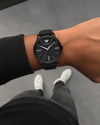 Emporio Armani Pro-Planet Quartz Black Dial Leather Watch (AR11573)