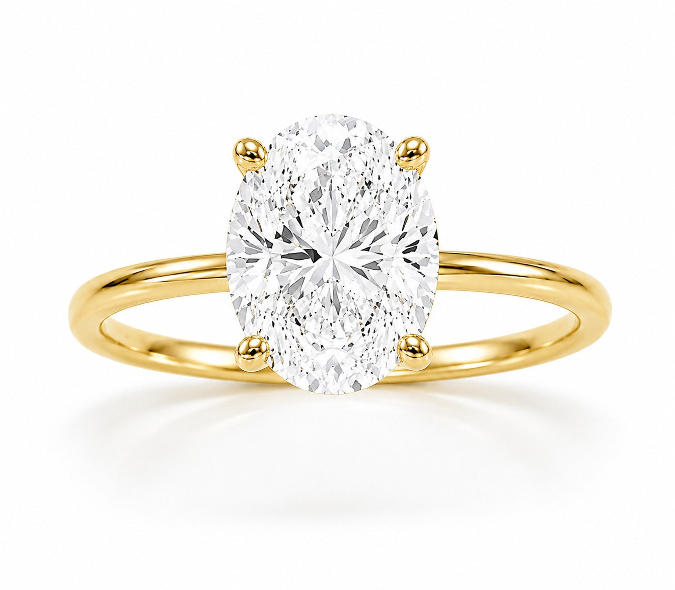 9ct Yellow Gold 1.50ct Lab Grown Diamond Ring