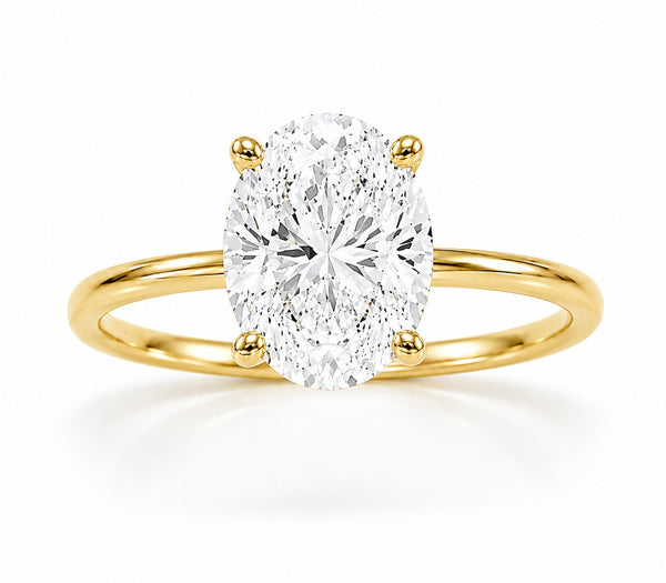 9ct Yellow Gold 1.50ct Lab Grown Diamond Ring