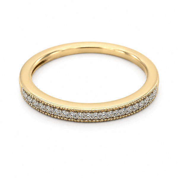 9ct Yellow Gold Diamond Band 1102220