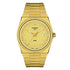 Tissot PRX 40 mm quartz watch with gold dial and gold-tone steel bracelet