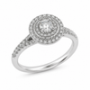 9ct White Gold Round Solitaire Diamond Ring 1102260