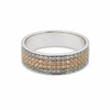18k Two Tone Diamond Band 1102139