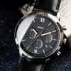 Fossil Neutra Chronograph Quartz Black Dial Stainless Steel Leather Watch (FS5452)