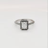 1ct Emerald Cut Moissanite Ring