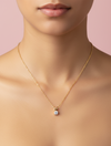 9ct Yellow Gold 0.50ct Round Lab Grown Diamond Solitaire Pendant Necklace (LP5)