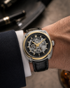 Ingersoll The Michigan Automatic Skeleton Dial Two-Tone Stainless Steel Watch (I13301)