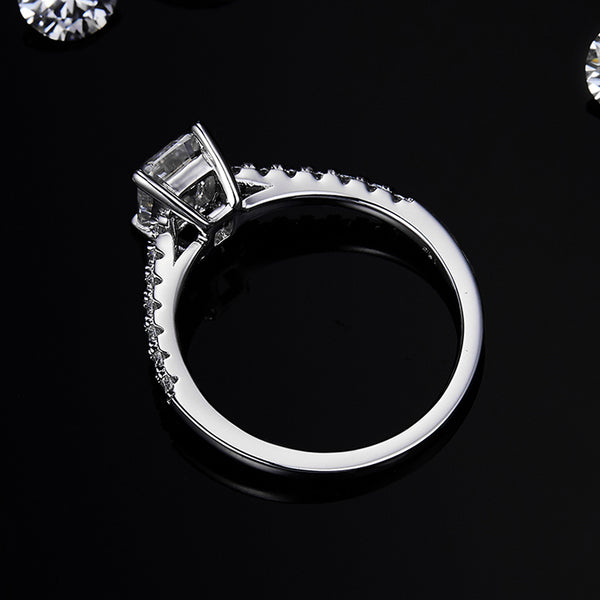 1ct Emerald Solitaire Moissanite Ring – M91D - Cassim & Co South Africa