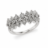 9ct White Gold Cocktail Diamond Ring 1102109