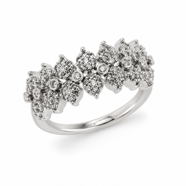 9ct White Gold Cocktail Diamond Ring 1102109