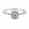9ct White Gold Round Cluster Diamond Ring 1102156