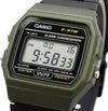 Casio F-91WM Quartz Digital Alarm Chronograph Green Resin Watch (F-91WM-3ADF)