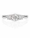 9ct White Gold 1.05ct Lab Grown Diamond Three Stone Engagement Ring (LR24)