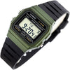 Casio F-91WM Quartz Digital Alarm Chronograph Green Resin Watch (F-91WM-3ADF)