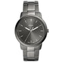 Fossil Minimalist FS5459 front view with grey sunray dial and stick indices