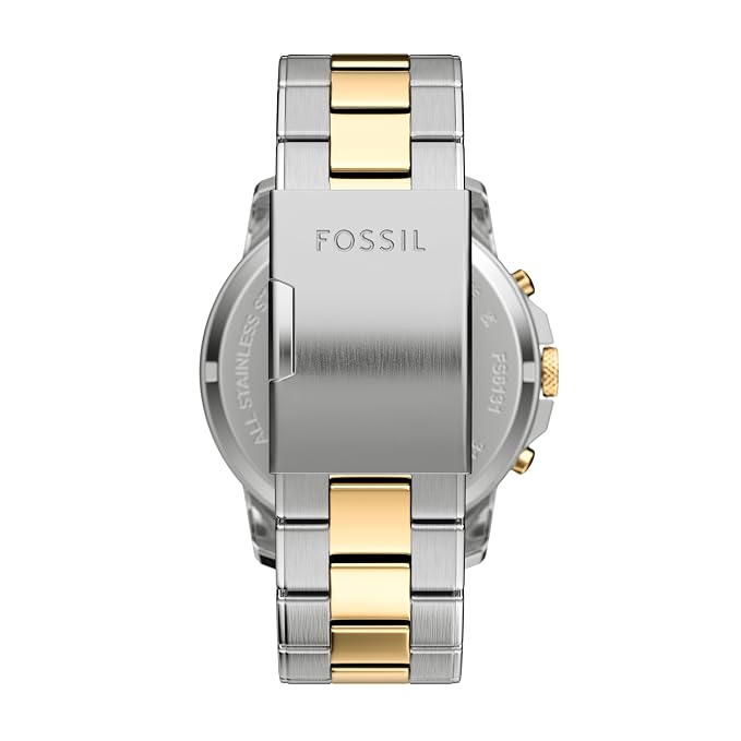Fossil Grant Chronograph Quartz Green Dial Two-Tone Stainless Steel Watch (FS6131)