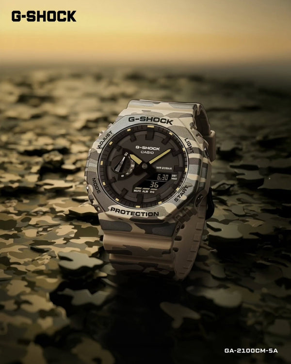 Casio G-Shock GA-2100CM-5A Analog-Digital Camouflage Bio-Resin Watch (GA-2100CM-5ADR)
