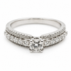 18k White Gold Diamond Engagement Ring 1102136