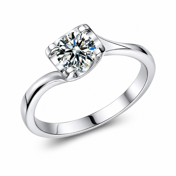 95 Moissanite Ring MO4F