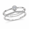 9ct White Gold Round Eternity Diamond Engagement Band 1102301 - Cassim & Co South Africa