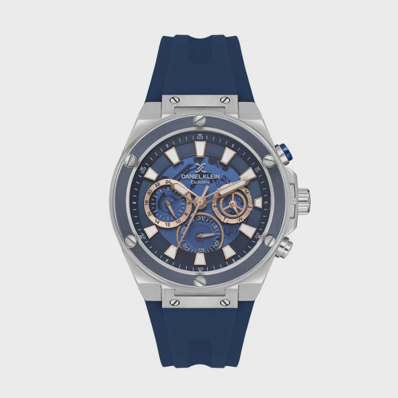 Daniel Klein Blue Rubber Strap DK113889-4