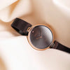 Obaku Diamant Quartz Brown Sunray Dial Rose Gold Mesh Bracelet Ladies Watch (V256LXVNMN)