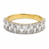 9ct Yellow Gold Baggette Cut Diamond Band 1102058