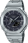 Casio G-Shock GM-B2100D-1ADR full stainless steel solar-powered watch with black multilayer dial and metal bracelet