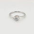 9ct white gold 4 claw solitaire ring with 0.50ct round brilliant moissanite dress ring MO83 Cassim and Co Johannesburg
