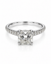 9ct White Gold 1.30ct Cushion Cut Lab Grown Diamond Engagement Ring (LR75)