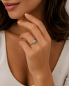 9ct Yellow Gold Square Cut Diamond Ring 1102174