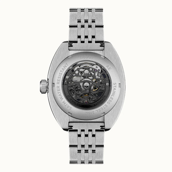 Ingersoll The Wrangler Automatic Skeleton Black Dial Stainless Steel Watch (I16901) - Cassim & Co South Africa