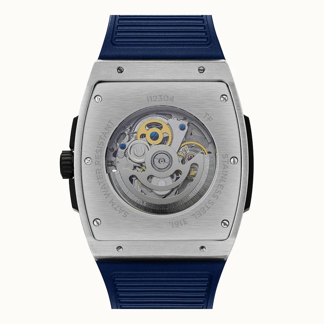 Ingersoll The Challenger Automatic Blue Skeleton Dial Rose Gold Stainless Steel Watch (I12304)