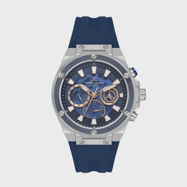 Daniel Klein Blue Rubber Strap DK113889-4