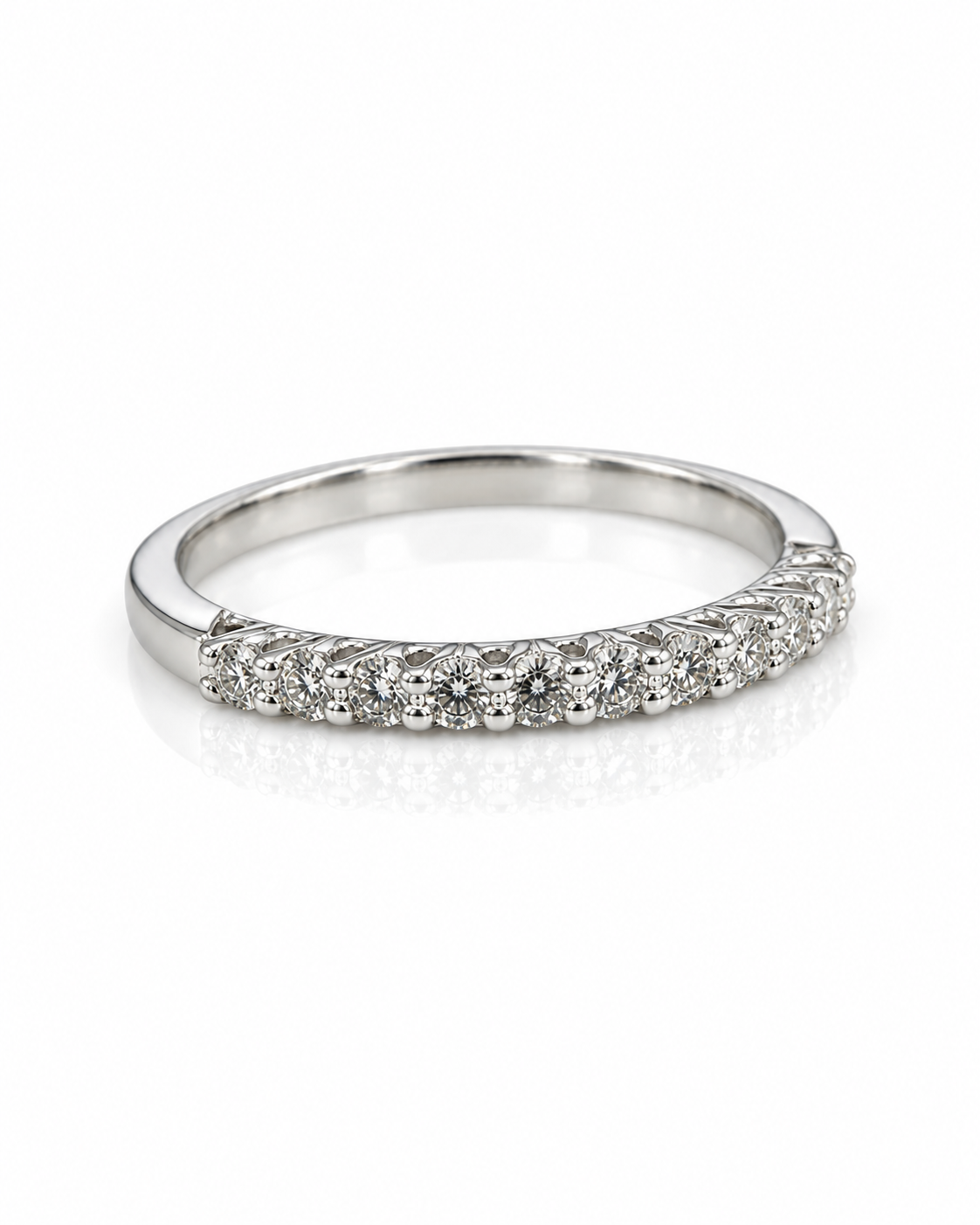 9ct White Gold 0.25ct Lab Grown Diamond Eternity Band (LR39)